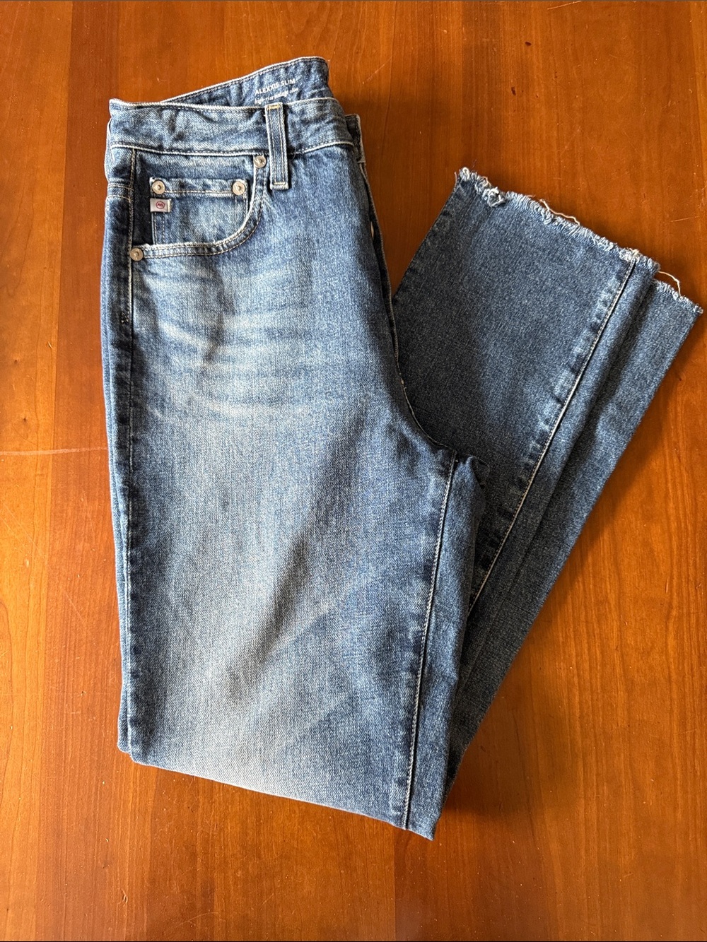 Adriano Goldschmeid - AG Contour 360 Alexxis - High-Rise Vintage Slim Jeans 29r
